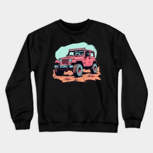 Pink Jeep Girls Crewneck Sweatshirt